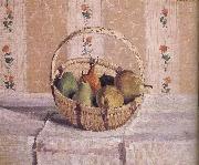 Camille Pissarro basket of apples and pears oil painting artist